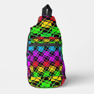 Rainbow Checkered: Den Tag aufhellen Crossbody Bag