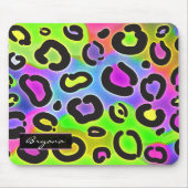 Rainbow Cheetah Leopard Computer Mouse Pad Mousepad (Vorne)
