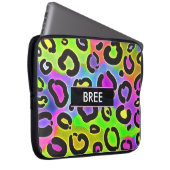 Rainbow Cheetah Leopard Laptop Sleeve Case (Vorne Rechts)