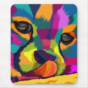 Rainbow Cheetah Mousepad