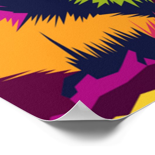 Rainbow Cheetah Poster (Ecke)