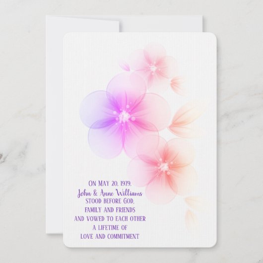 Rainbow Cherry Blossom Einladung zur Hochzeit (Vorderseite)