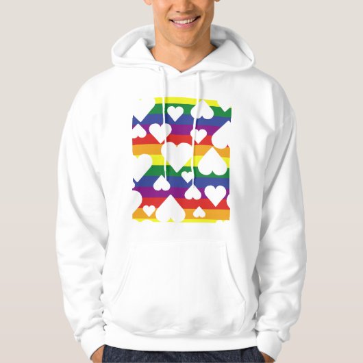 Rainbow Chest Hoodie (Vorderseite)