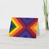 Rainbow Chevrons Dankeskarte (Vorderseite)