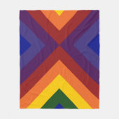 Rainbow Chevrons Fleecedecke (Vorderseite)