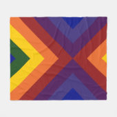 Rainbow Chevrons Fleecedecke (Vorderseite (Horizontal))