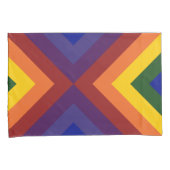 Rainbow Chevrons Geometrisches Muster Kissenbezug (Vorderseite-Rechts)