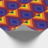 Rainbow Chevrons Geschenkpapier (Ecke)