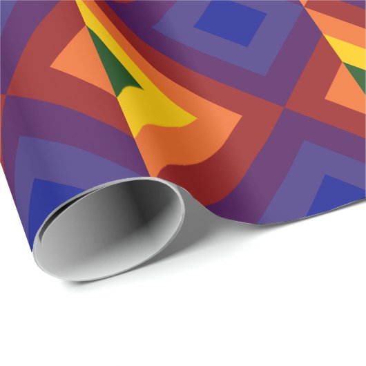 Rainbow Chevrons Geschenkpapier (Rolleneckpunkt)