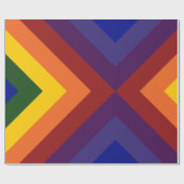 Rainbow Chevrons Geschenkpapier (Flach)
