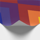 Rainbow Chevrons Geschenkpapier (Ecke)