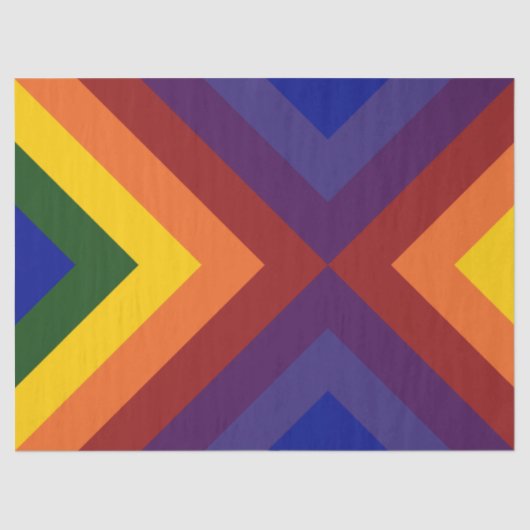 Rainbow Chevrons Gewebe Seidenpapier (Vorderseite)