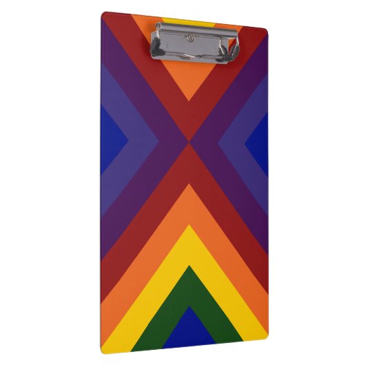 Rainbow Chevrons Klemmbrett (Rechts)