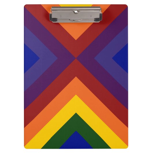 Rainbow Chevrons Klemmbrett (Vorderseite)