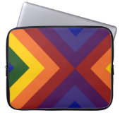 Rainbow Chevrons Laptopschutzhülle (Vorderseite)