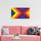 Rainbow Chevrons Leinwanddruck (Insitu (Wohnzimmer))