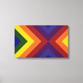 Rainbow Chevrons Leinwanddruck (Vorderseite)