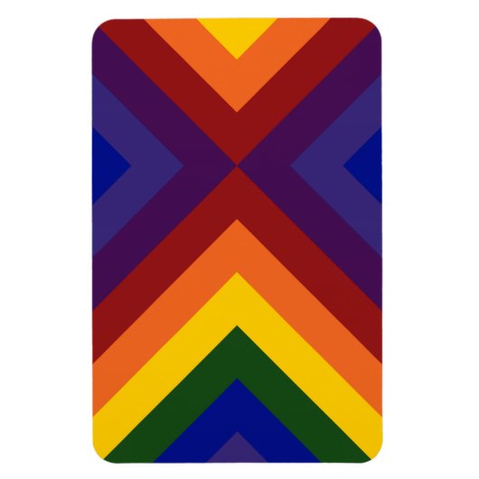 Rainbow Chevrons Magnet (Vertikal)