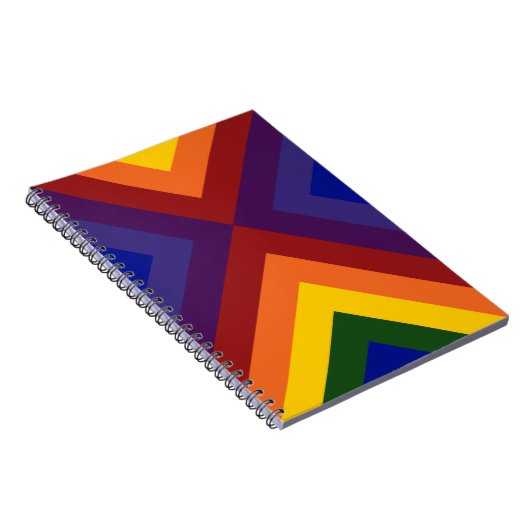Rainbow Chevrons Notizblock (Rechte Seite)