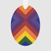 Rainbow Chevrons Ornament (Rückseite)