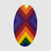 Rainbow Chevrons Ornament (Vorderseite)