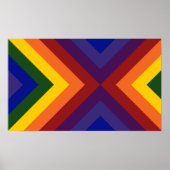 Rainbow Chevrons Poster (Vorne)