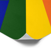 Rainbow Chevrons Poster (Ecke)