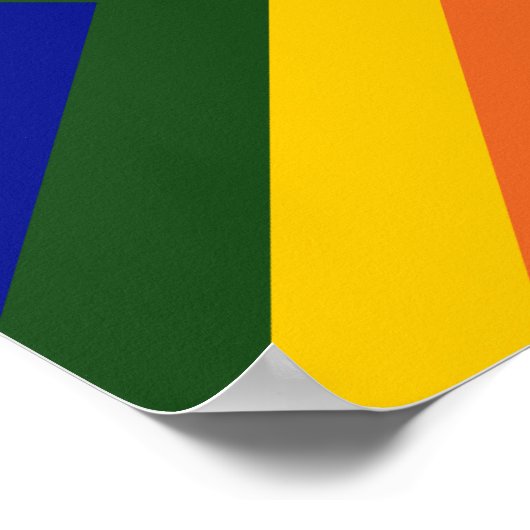 Rainbow Chevrons Poster (Ecke)