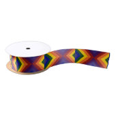 Rainbow Chevrons Satinband (Spule)