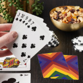 Rainbow Chevrons Spielkarten (In Situ)