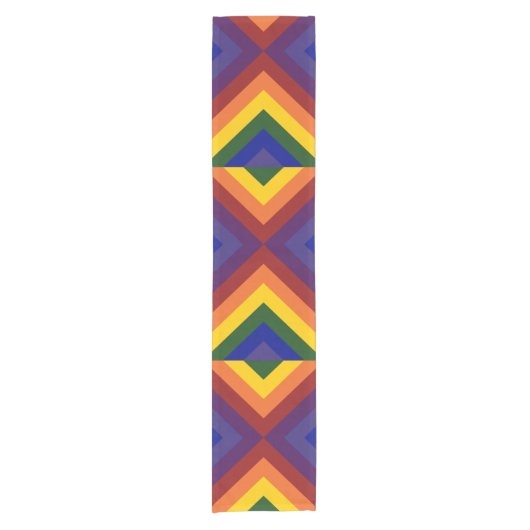 Rainbow Chevrons Tischläufer (Vorderseite)