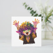 Rainbow Chibi-Party Einladung (Stehend Vorderseite)