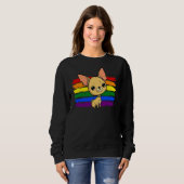 Rainbow Chihuahua Sweatshirt (Vorne ganz)