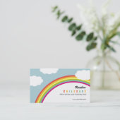 Rainbow Chilcare/Day Care Business Card Visitenkarte (Stehend Vorderseite)