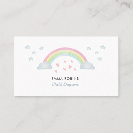 Rainbow Child Daycare Visitenkarte (Vorderseite)