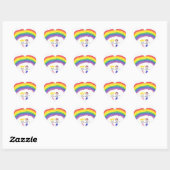 Rainbow Children Herz-Aufkleber (Blatt)