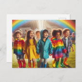 Rainbow Children Postkarte (Vorne/Hinten)