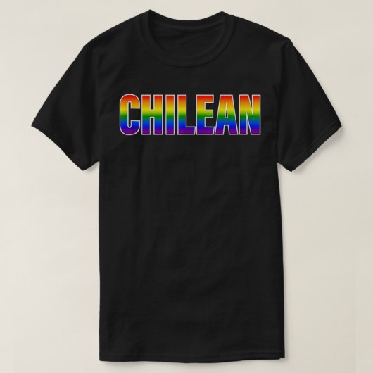 Rainbow Chilenischer Gay Pride LGBT Pride T-Shirt (Design vorne)