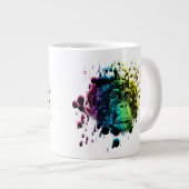 Rainbow Chimpanze Jumbo-Tasse (Vorderseite Rechts)