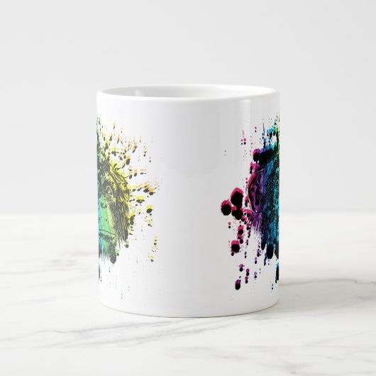 Rainbow Chimpanze Jumbo-Tasse (Vorderseite)
