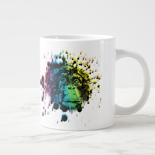 Rainbow Chimpanze Jumbo-Tasse (Rechts)