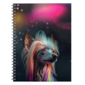 Rainbow Chinese Created Dog Notebook Notizblock (Vorderseite)