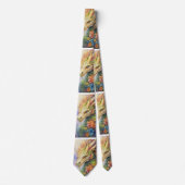 Rainbow Chinese Dragon Pattern Krawatte (Vorderseite)