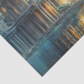 Rainbow-Chinesischer Drache in Water Decoupage Seidenpapier (Ausschnitt)