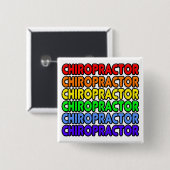 Rainbow Chiropraktor Button (Vorne & Hinten)