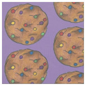Rainbow Chocolate Chip Cookie Fabric Stoff (Nahaufnahme)
