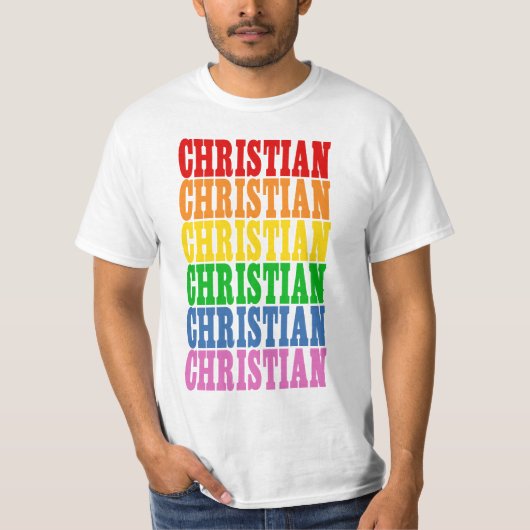 Rainbow Christlich T-Shirt (Vorderseite)