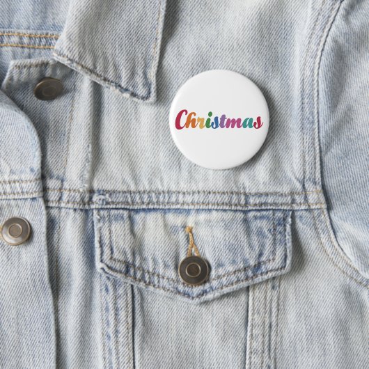 Rainbow Christmas Button (Beispiel)