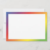 Rainbow Christmas Einladung (Rückseite)