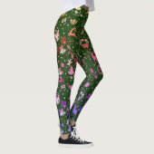 Rainbow Christmas Element Muster Green Leggings (Rechts)